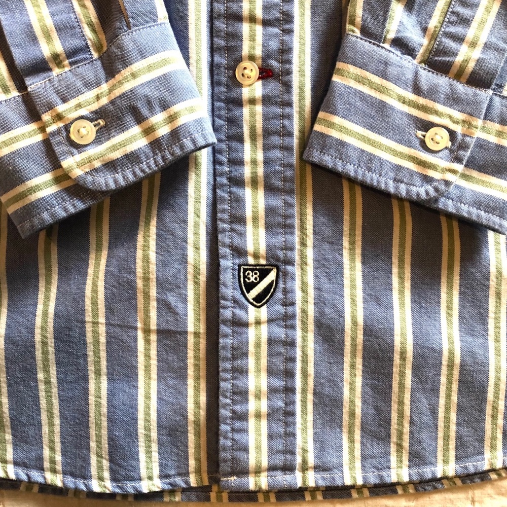Men’s Cremieux striped button down - Picture 3 of 6